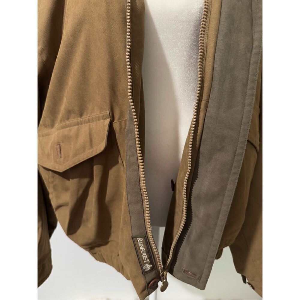 Rainforest tan thermolite active jacket leather collar L - Picture 16 of 16